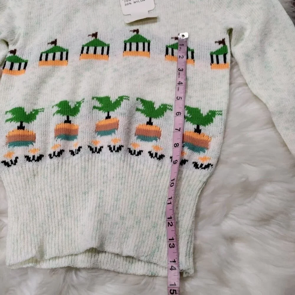 Vintage Majestic Knitwear V Neck Sweater M - Picture 10 of 13